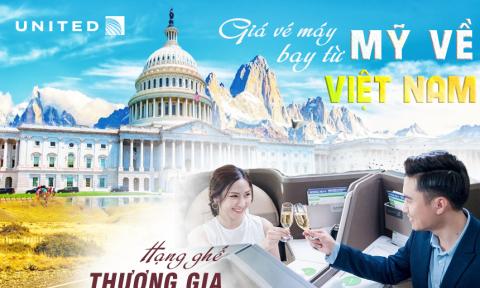 Vé máy bay hạng thương gia từ Mỹ về Việt Nam