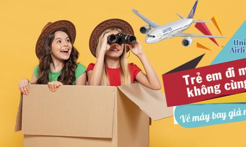 Trẻ em đi máy bay không cùng bố mẹ