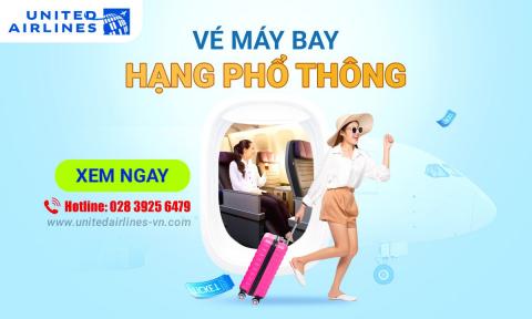 Thông tin vé máy bay hạng phổ thông United Airlines