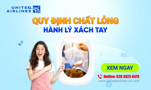 Quy định chất lỏng hành lý xách tay United Airlines