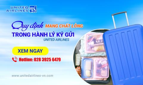 Quy định mang chất lỏng trong hành lý ký gửi