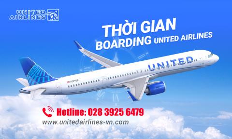 Quy định về thời gian boarding United Airlines
