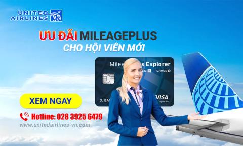 Chương trình ưu đãi MileagePlus cho hội viên mới