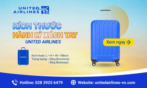 Quy định kích thước hành lý xách tay United Airlines