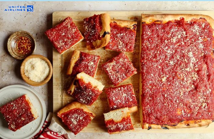 Món Tomato Pie mang đặc trưng ẩm thực Ý