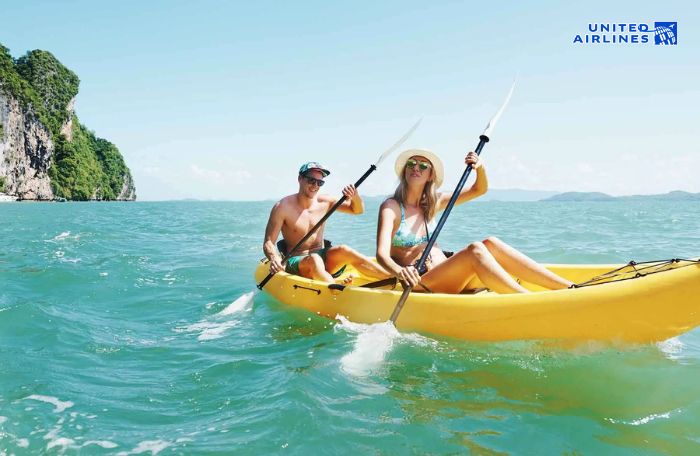 Chèo thuyền kayak tại Hawaii