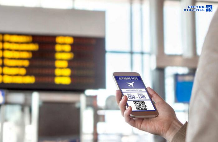 Boarding pass điện tử United Airlines