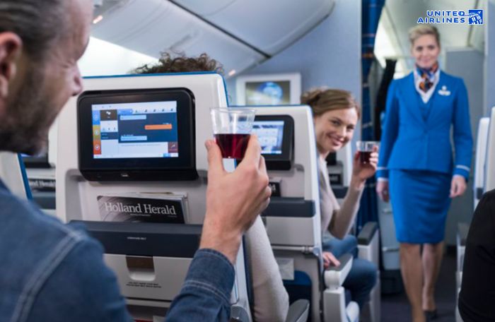 Các loại đồ uống United Airlines đa dạng Các loại đồ uống United Airlines đa dạng