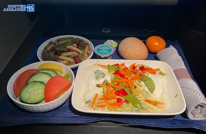 Suất ăn chay United Airlines Suất ăn chay United Airlines