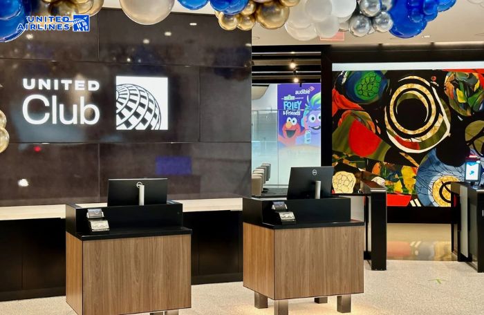Không gian phòng chờ United Club Không gian phòng chờ United Club
