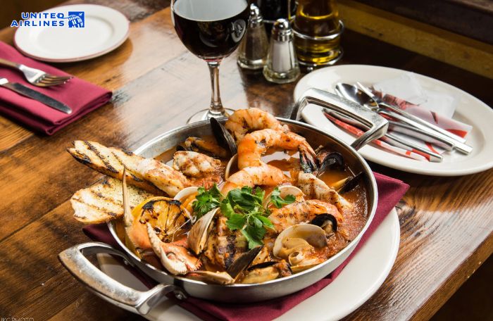 Món hải sản hầm kiểu Ý Món hải sản hầm kiểu Ý