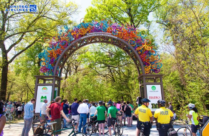 Các hoạt động ngoài trời ở công viên Overton