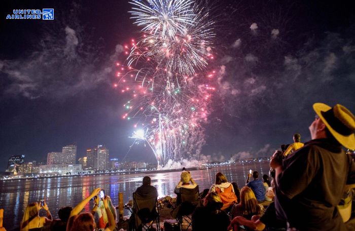 Khung cảnh năm mới ở French Quarter