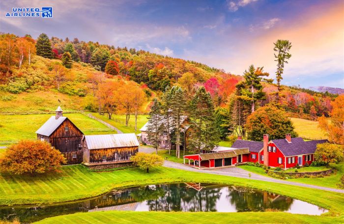 Mùa thu ấn tượng ở New England