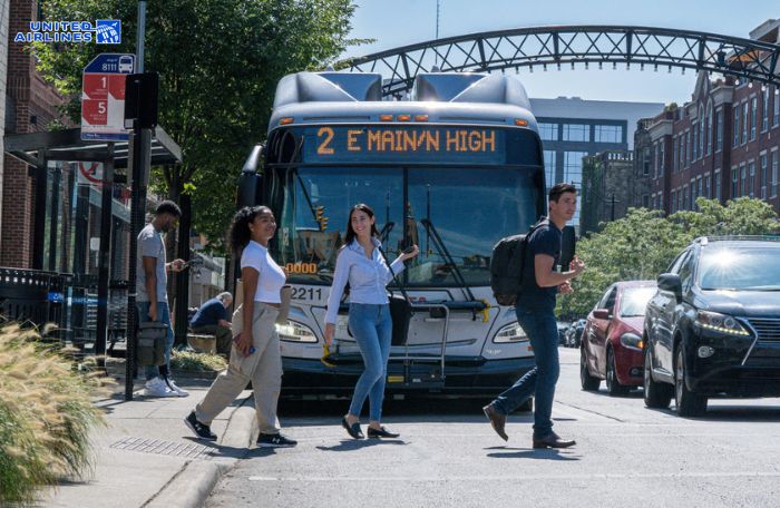 Di chuyển tại Columbus bằng COTA Bus