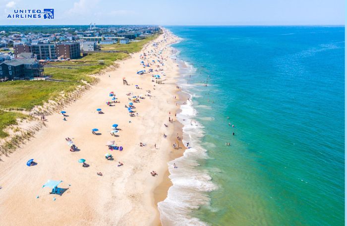 Bờ biển Outer Banks vào tháng 8