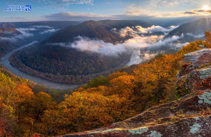 Cảnh quan mùa thu West Virginia