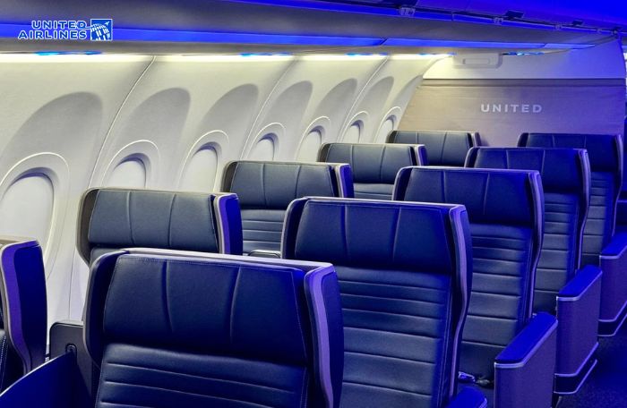 Không gian khoang hạng nhất United Air Không gian khoang hạng nhất United Air