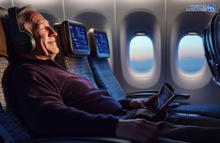 Hệ thống giải trí United Airlines hiện đại Hệ thống giải trí United Airlines hiện đại