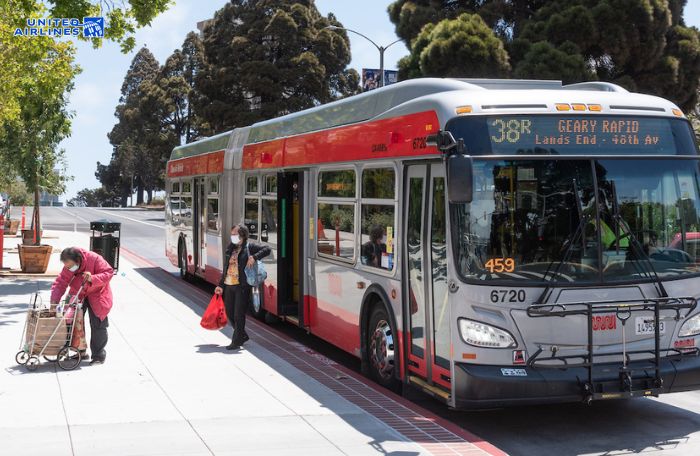 Muni Bus là cách đi lại phổ biến ở San Francisco