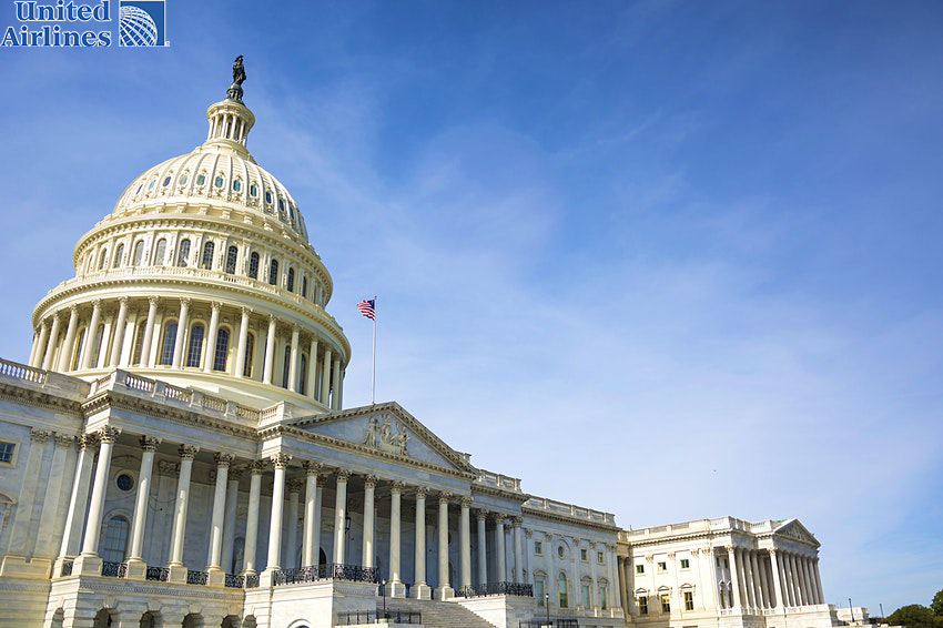 Mái vòm của tòa nhà Quốc hội Hoa Kỳ cũng là một ví dụ tiêu biểu nhất của kiến ​​trúc Mỹ