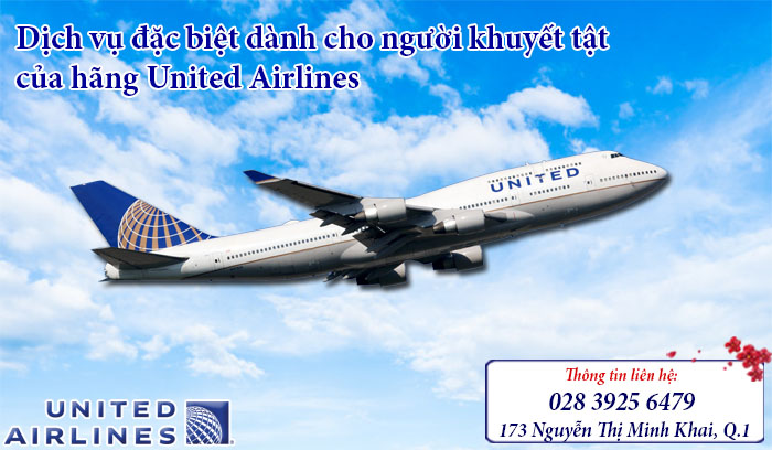 Dịch vụ đặc biệt dành cho người khuyến tất của hãng United Airlines