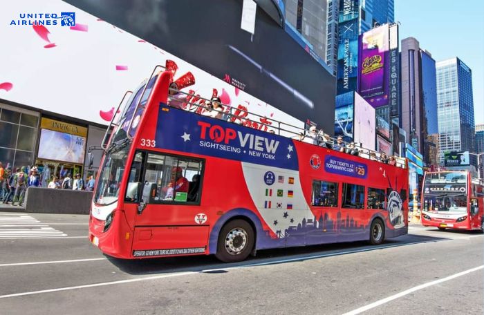 Chọn xe bus để di chuyển ở New York