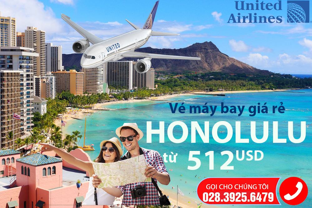 Vé máy bay đi Honolulu giá rẻ