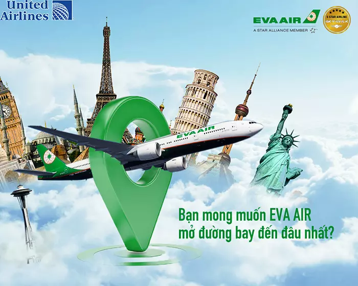 Eva Air là hãng hàng không quốc tế có trụ sở ở sân bay quốc tế Đào Viên