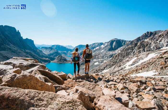 Leo núi ở Wind River mùa hè